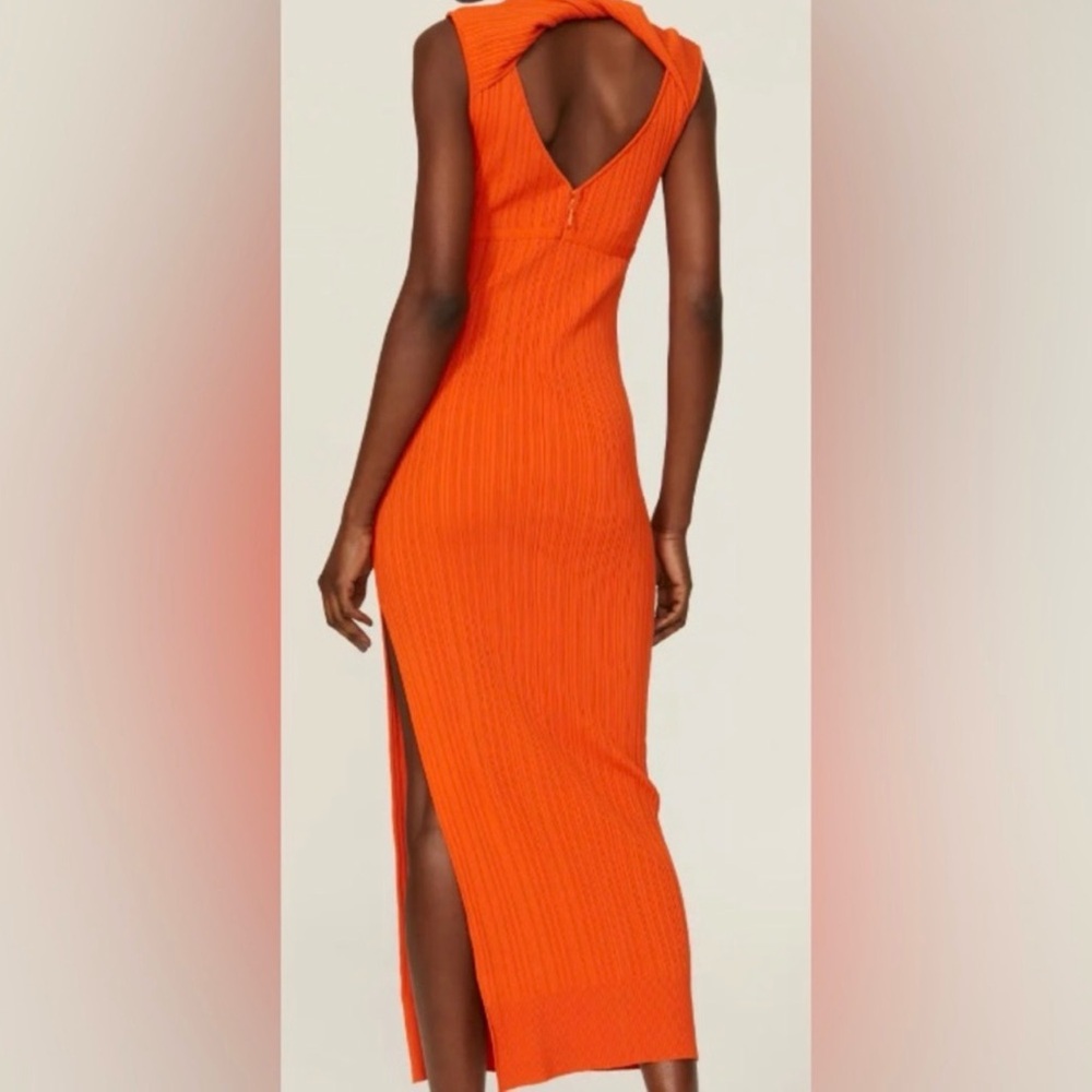 Aknvas Vibrant Orange Backless Dress $650 brand new without tags - Picture 2 of 4